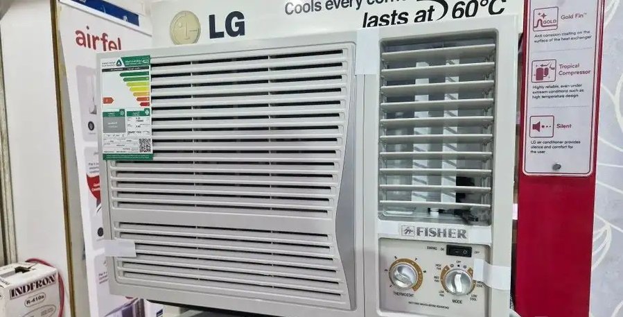 مكيف شباك فشر FSHER Window Air Conditioner جديد