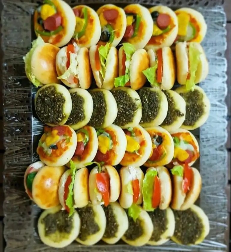 معجنات مشكلة بحشوات منوعة شغل بيت