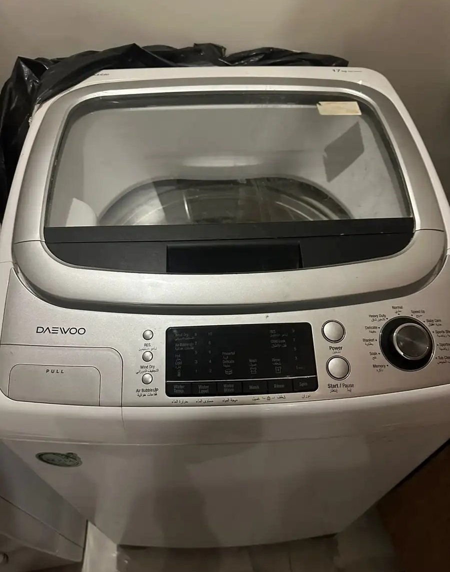 غساله اتوماتيك بحالة ممتاز النوع موضح ع الغساله