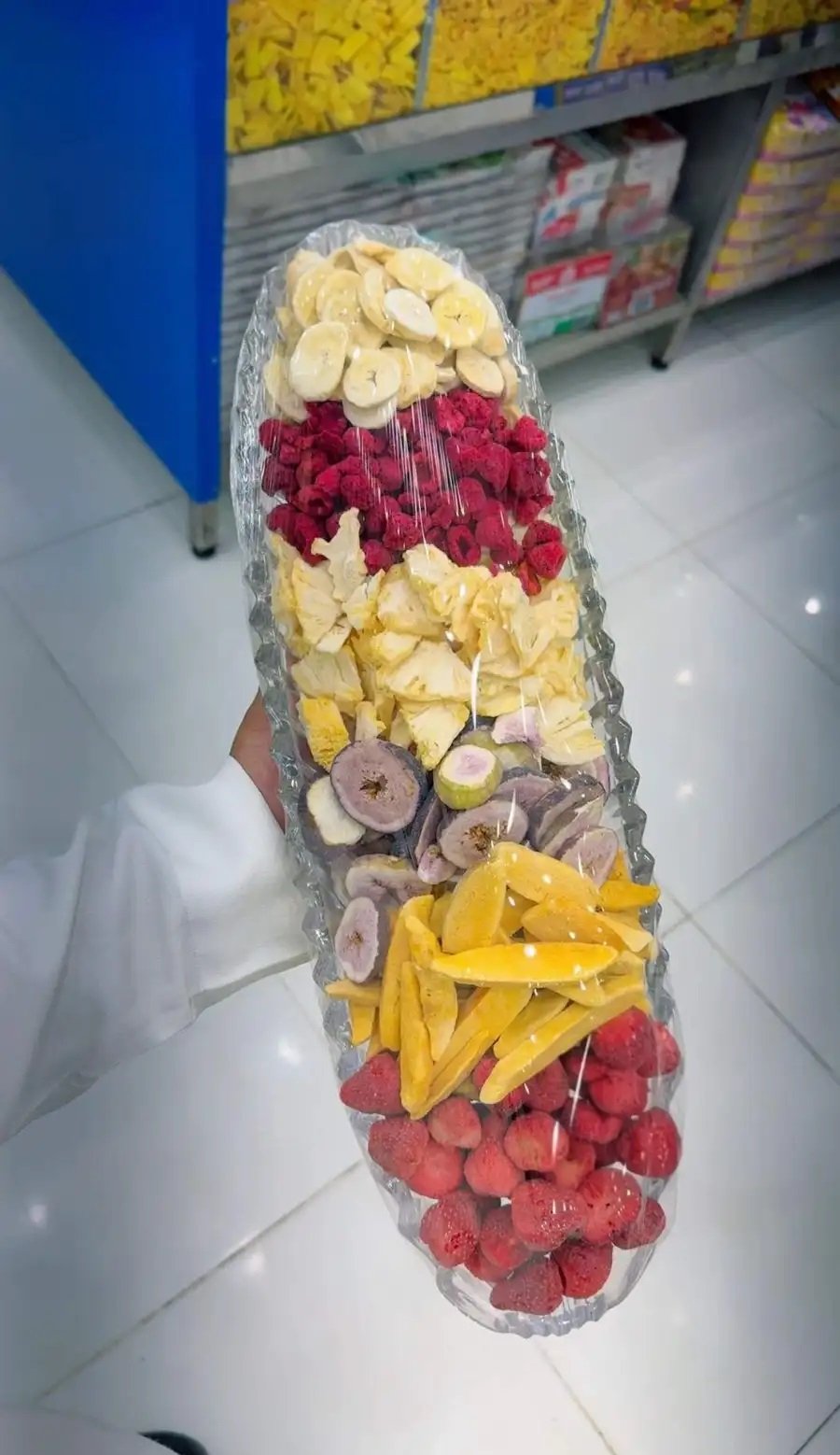 فواكة مجففة بالتبريد بدون إضافات