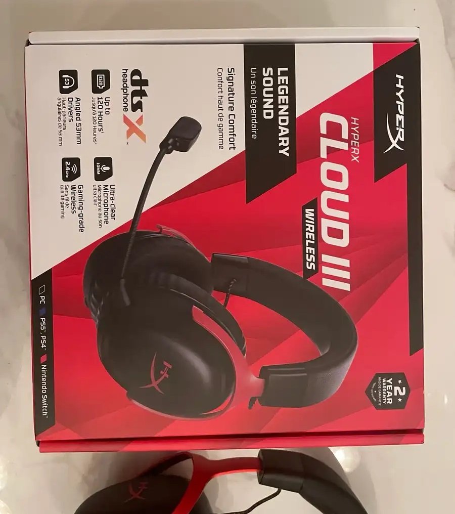 سماعة HyperX Cloud 3 شبه جديدة