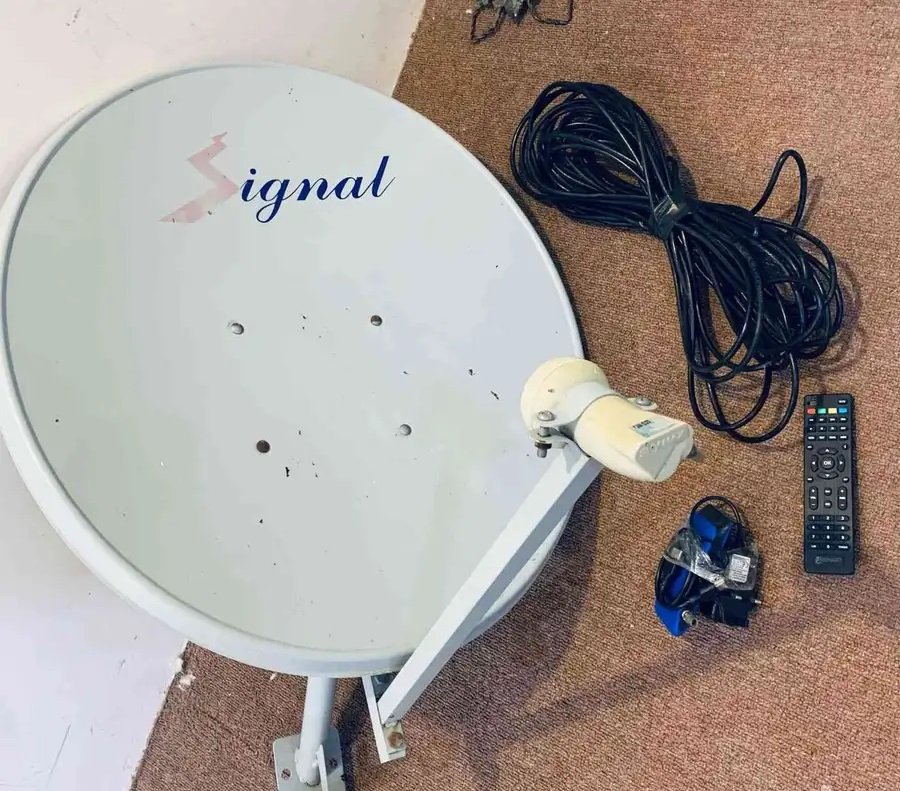 ريسيفر مع صحن دش