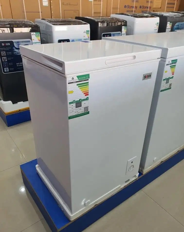 فريزر صغير فريزرات ارضي افقي مجمد 3.4 قدم جنرال 95 لتر جديد