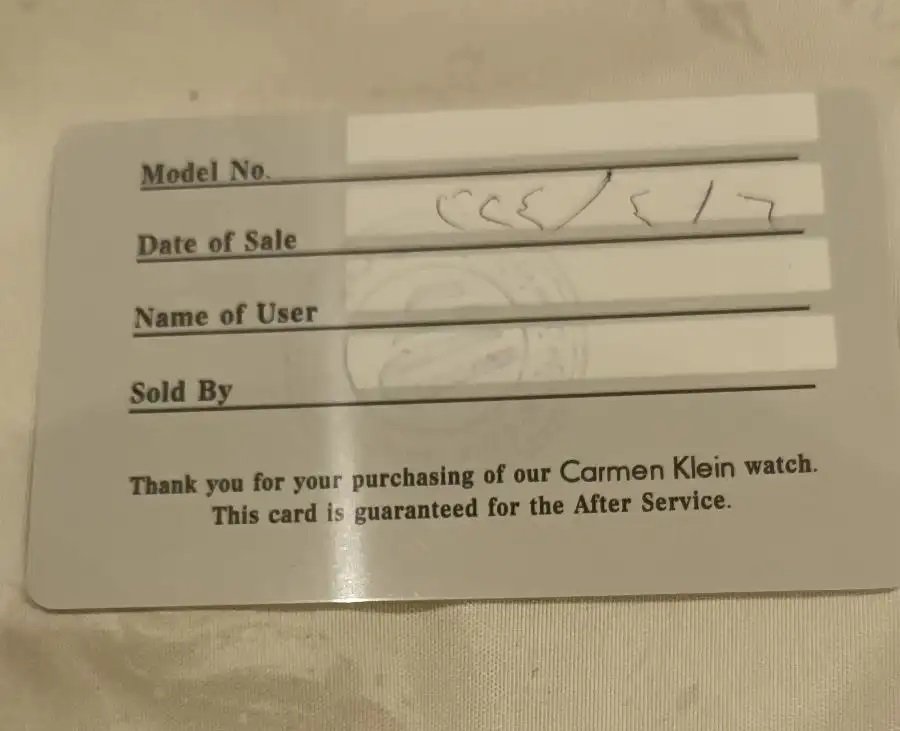 ساعه اصليه البراند Carmen klein