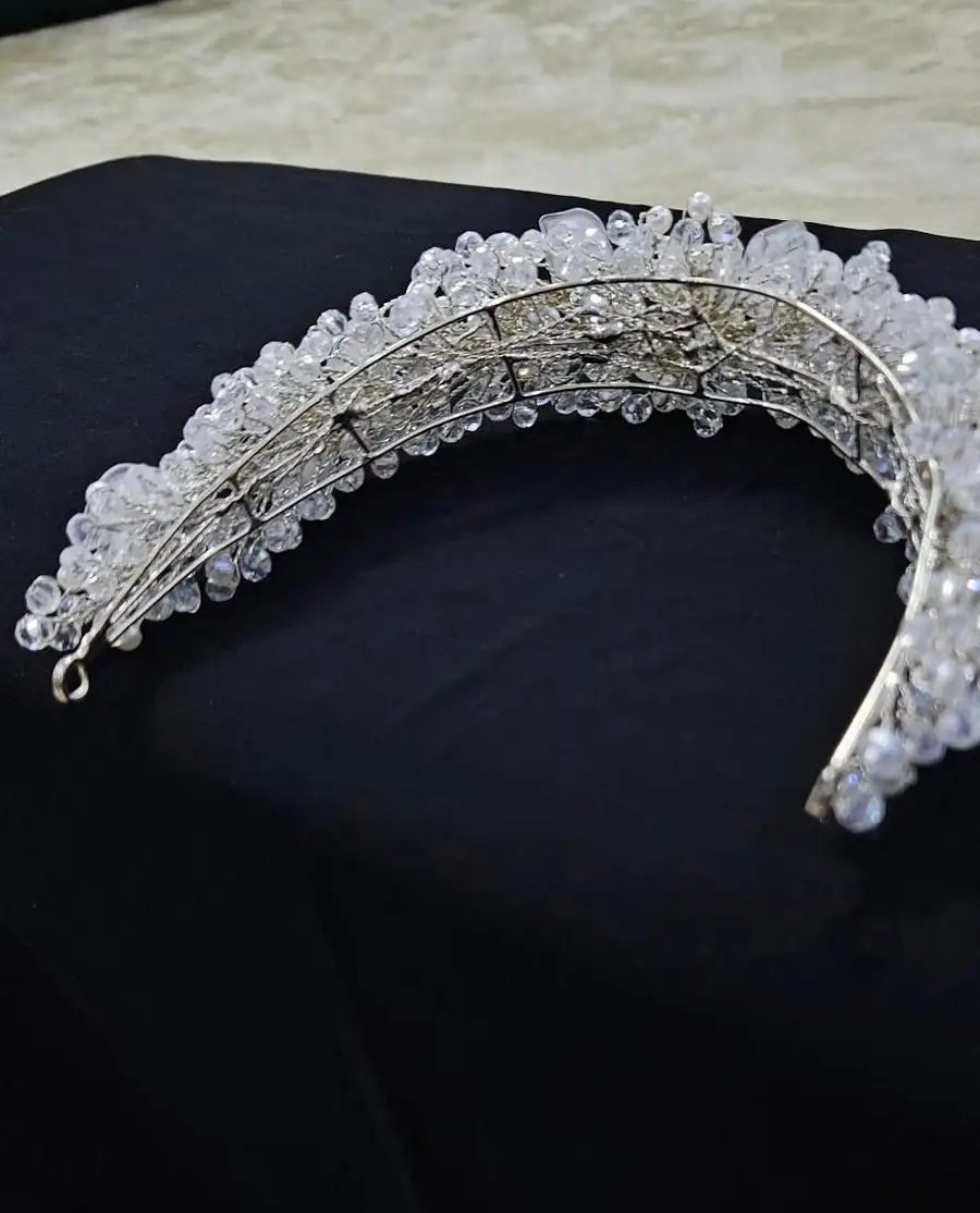 تاج عروسه استعمال يوم واحد جديد