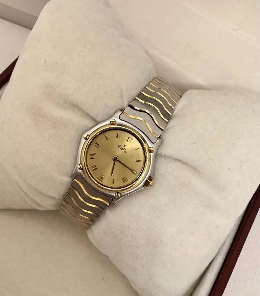 ساعة ايبل ستيل وذهب