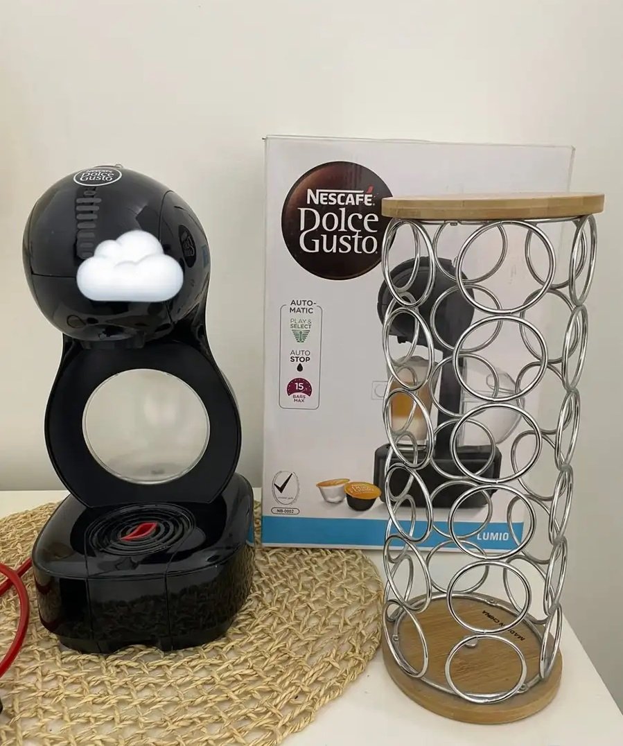 آلة قهوه مع ماسك كبسولات القهوه جديده