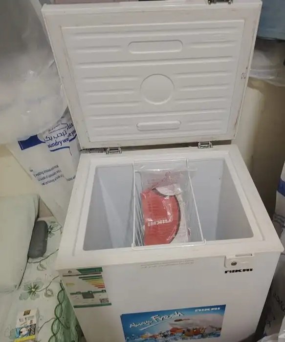 ثلاجة تجميد من كالفور استخدام ثلاثه اشهر شبه جديدة