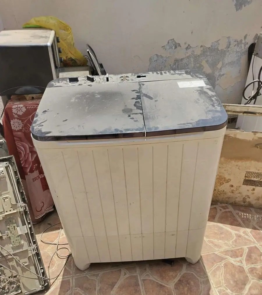 غسالة حوضين توشيبا 10كيلو شغال زي الفل