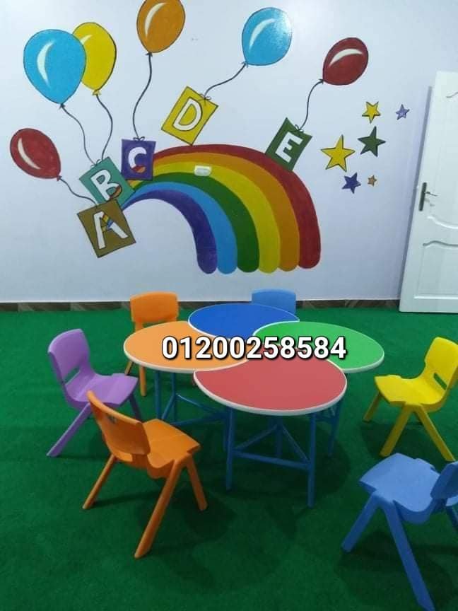 أثاث حضانات كراسي وترابيزات ديسكات فرش حضانات تجهيز فصول العاب كيدز اريا ارضيات فوم