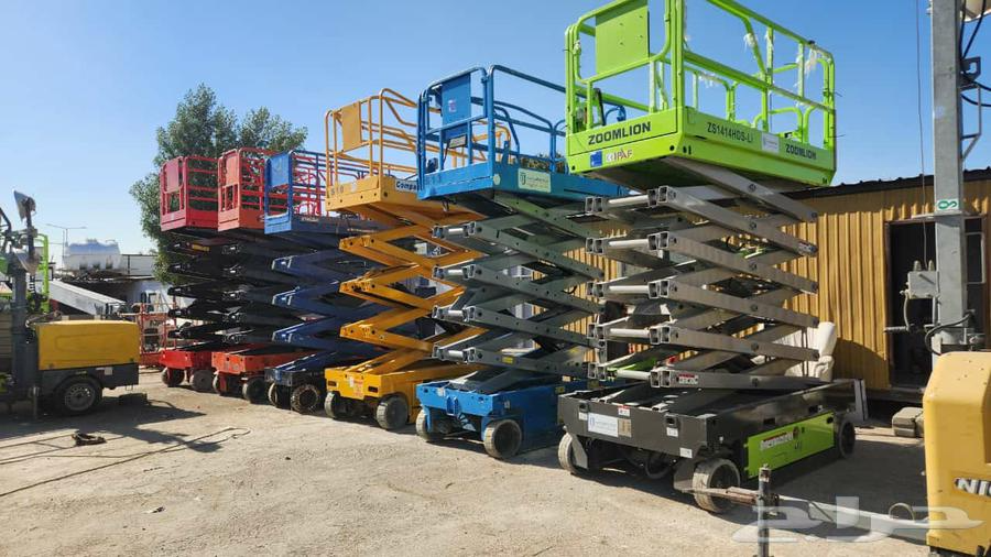 سيزر لفت 12متر للإيجار جدة | رافعة مقصية 12متر للإيجار جدة | Scissor lift rental Jeddah