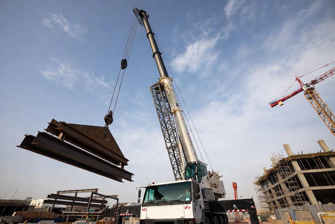 كرينات للايجار في الرياض | كرين للإيجار الرياض وجدة والدمام – 200طن 100طن 50طن 300طن 160طن