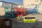 سيزرلفت مانلفت scissor lift manlift للايجار جميع المقاسات والاحجام كهرباء ديزل جده مكه الرياض رابغ الدمام ابهاء الطائف ينبع