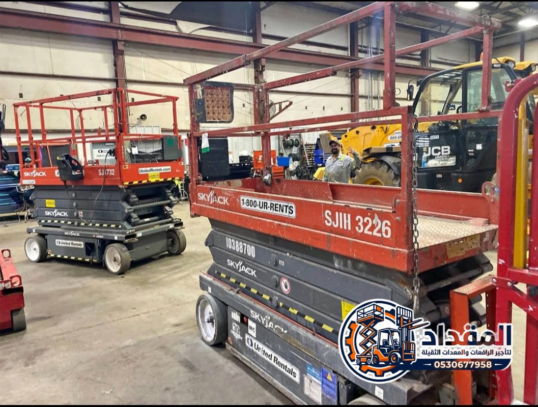 # Scissor Lift Rental Dammam | رافعات مقصية 6–16م | JLG Genie Zoomlion | توصيل