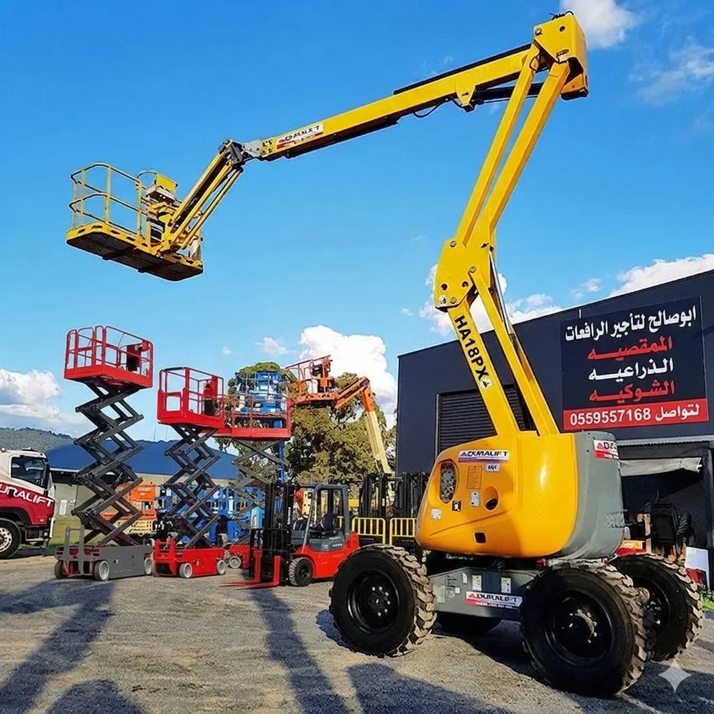 <span style="color:#B3541E !important;">🔥 عرض اليوم</span> - سيزر لفت للإيجار في الدمام – Scissor lift for rent in Dammam