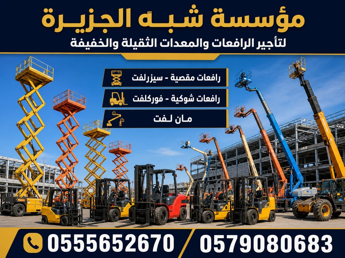 فوركلفت جديد رافعات شوكية حديثة ديزل للايجار بجدة