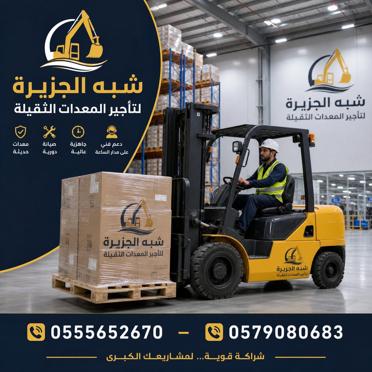 فوركلفت جديد للإيجار رافعات شوكية ديزل حديثة للإيجار بجدة