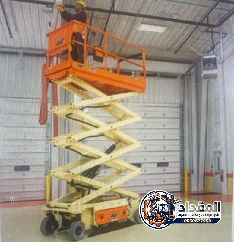 تأجير سيزر لفت في القصيم 🚀 | رافعات مقصية جاهزة فورًا | رفع وصيانة وأعمال ارتفاع 📞 0530677958