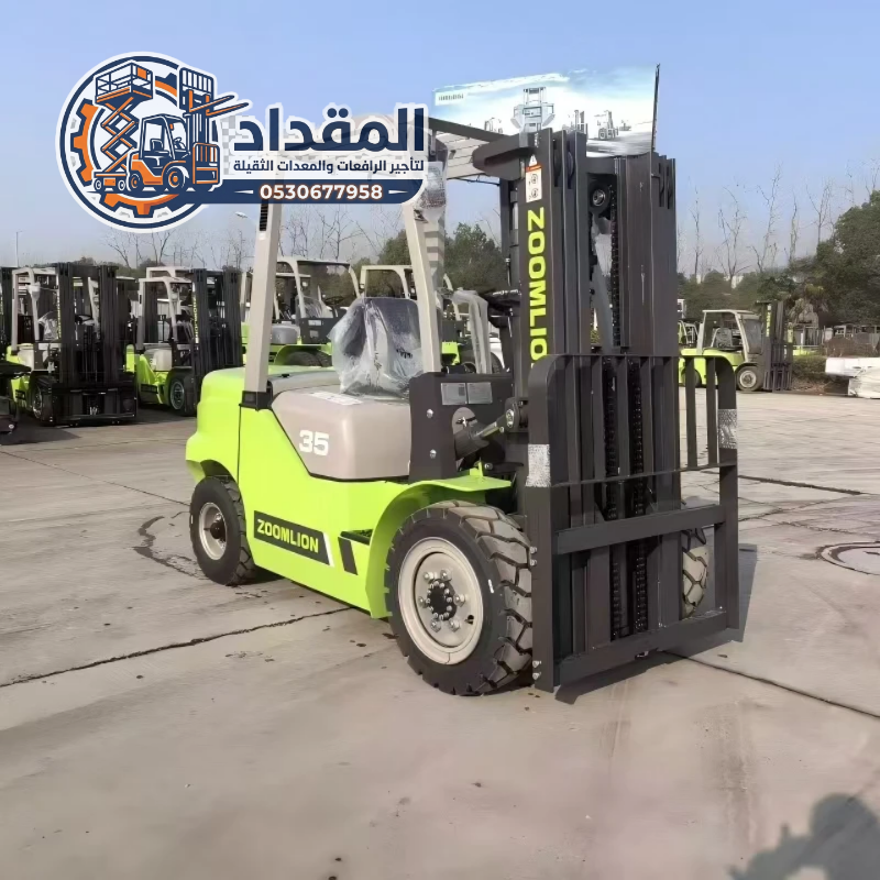 فوركلفت للإيجار في الجبيل | رافعات شوكية حديثة 1–3 طن | إيجار يومي وشهري | تحميل وتنزيل سريع | المقداد لتأجير المعدات ⚡