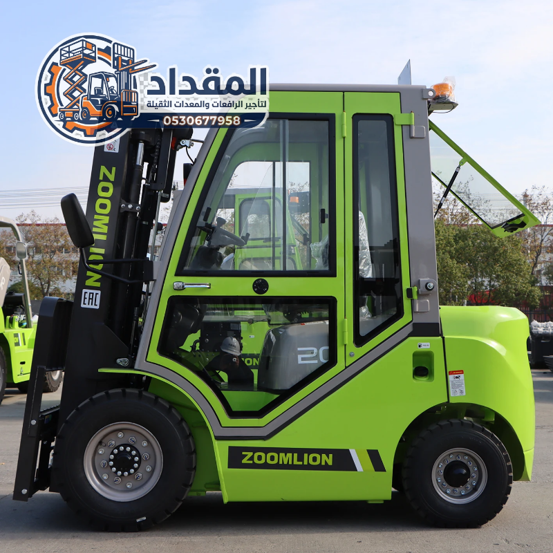 فوركلفت للإيجار في الجبيل | رافعات شوكية حديثة 1–3 طن | إيجار يومي وشهري | تحميل وتنزيل سريع | المقداد لتأجير المعدات ⚡