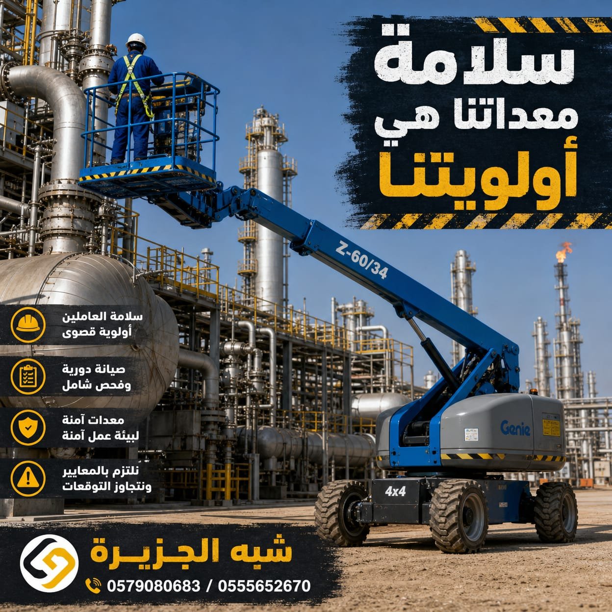 <span style="color:#B3541E !important;">🔥 عرض اليوم</span> - مان لفت _ بوم لفت للتاجير في جدة # رافعة ذراعيه للتاجير في جدة