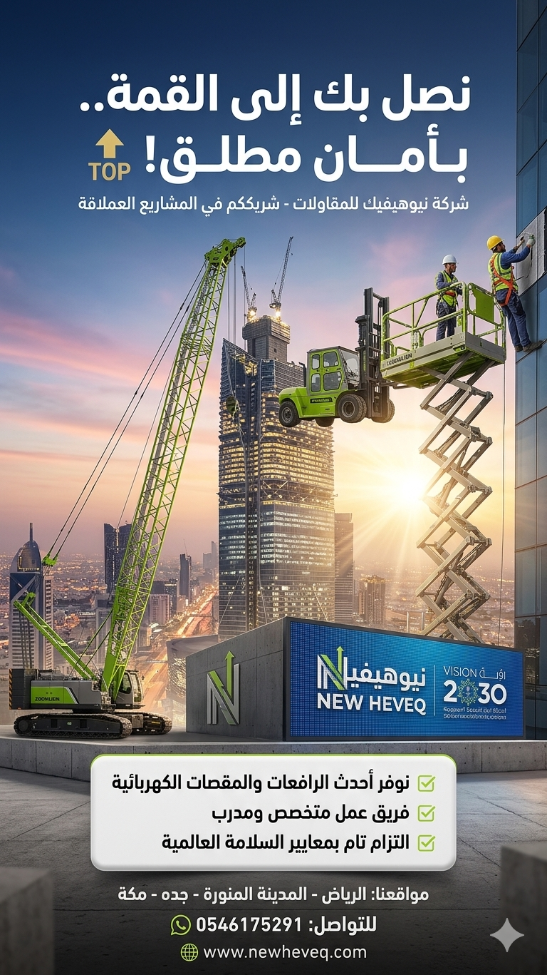 شركة نيوهيفيك للمقاولات وتأجير المعدات الثقيلة والخفيفة