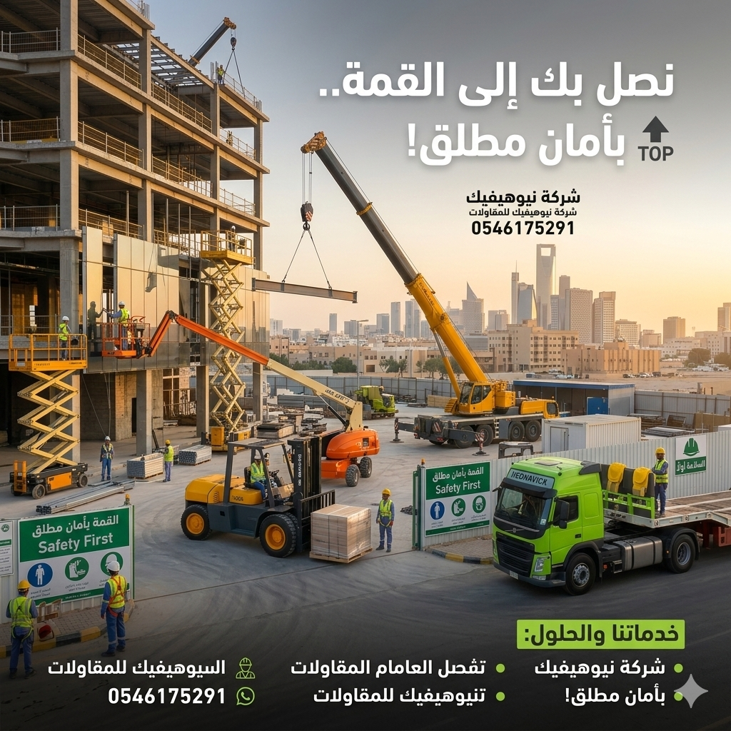 <span style="color:#B3541E !important;">🔥 عرض اليوم</span> - شركة نيوهيفيك للمقاولات وتأجير المعدات الثقيلة والخفيفة